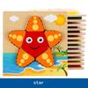 Children Wooden Toy Fruit Animals Transportation 3D Jigsaw Puzzle