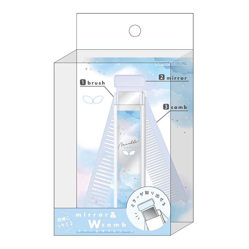 

Kamio Japan Comb Mirror Double Comb Marble Colors 228712 &