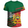 Summer Round Neck 3D Morocco Map Printed Top Fashionable Casual Short Sleeved Men's T-shirts