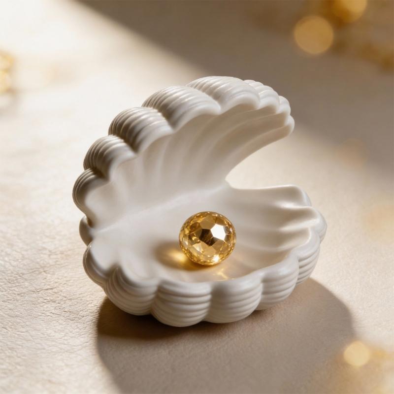 Multifunctional Silicone Organizers In Seashells Shape For Crafting Jewelry Holders And Small Item Storage Solution