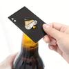 Creative and Interesting Stainless Steel Poker Shaped Beer Bottle Opener, Outdoor Hidden Poker Throwing Practice Small Object