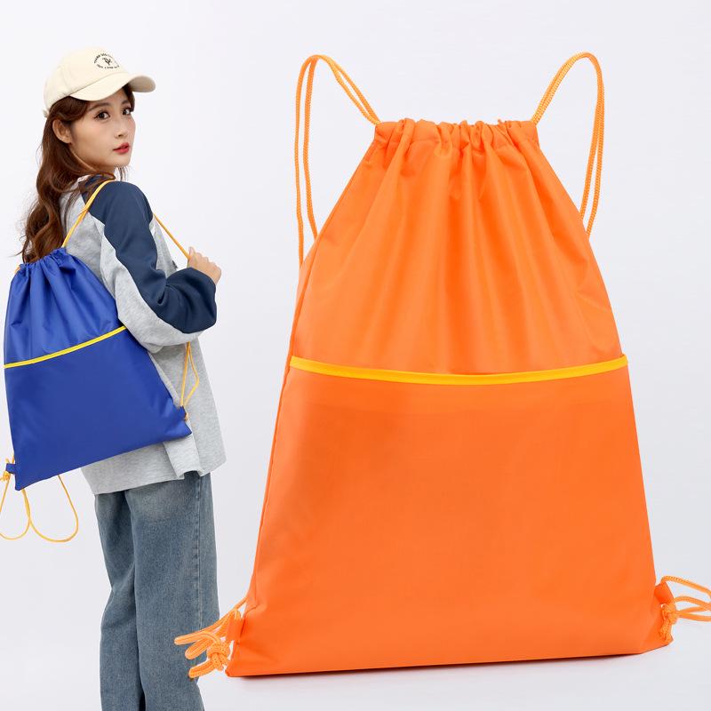 Large Capacity Sports Backpack: Drawstring Shoulder Bag for Basketball & Volleyball Storage and Training