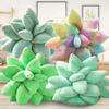25cm Lifelike Succulent Plants Plush Stuffed Toys Soft Doll Creative Potted Flowers Pillow Chair Cushion for Girls Kids Gift