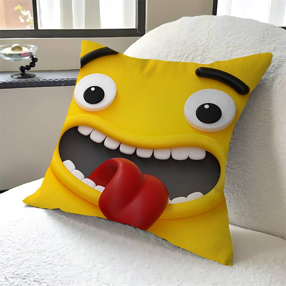 Emoji Personalized Pillow Dust Cover Bedroom Kids Party Decoration Pillowcase Birthday Children Gift