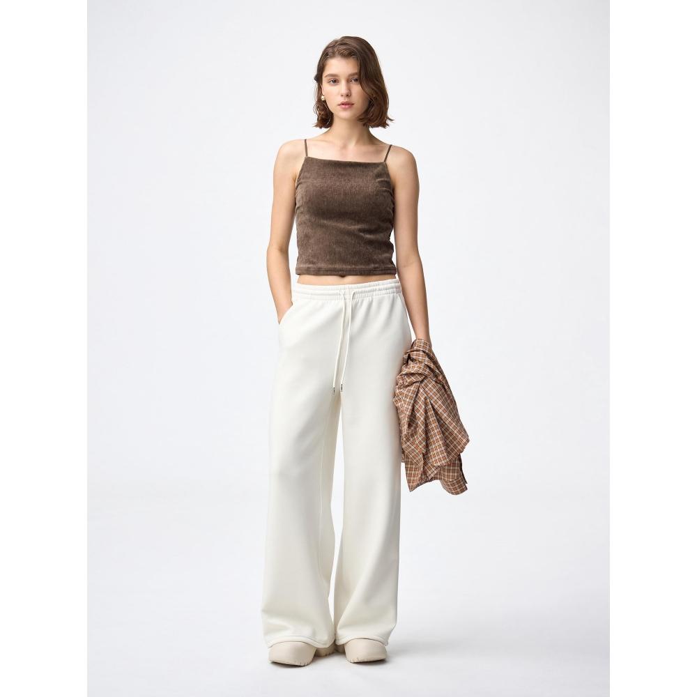 Gu By Uniqlo Bralette Cropped Velour Camisole