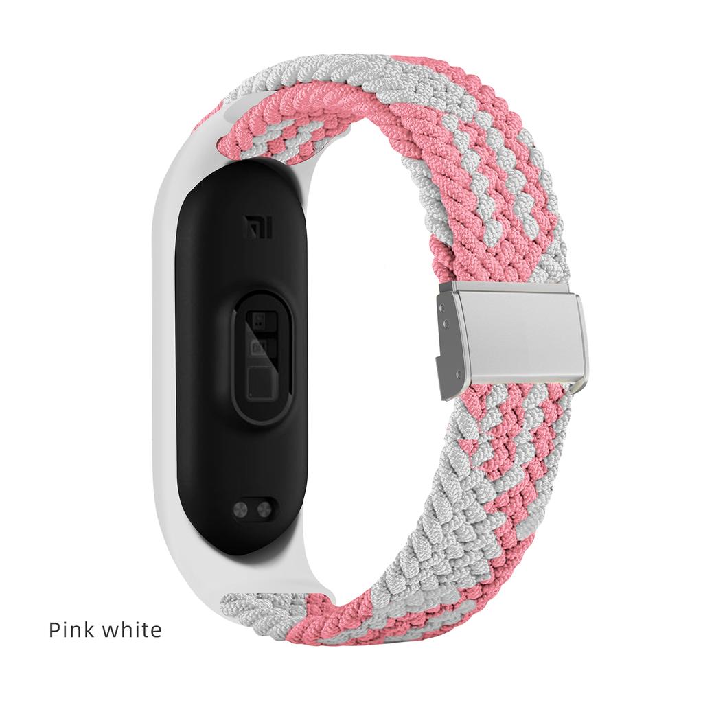 Bracelet for Mi band 10 8 7 6 Strap Elastic adjustable Nylon Braided Miband4 miband 5 correa Wristband for xiaomi Mi band 3 7 9