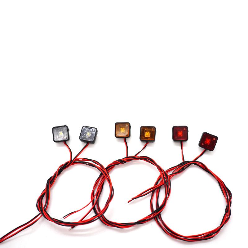 1 Set For  Trx4 D90 D110 Rc4Wd Scx10 90046 Tamiya 90053 1/10 1/14 Rc Car Led Warning Light Profile Light
