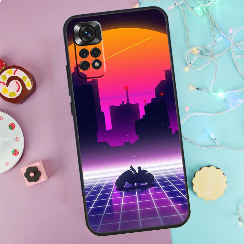 

Синтвейв 80-х Ретро Неоновый вэйпорвейв Чехол Для Xiaomi Redmi Note 14 13 12 11 10 9 Pro 9S 10S 11S 12S Redmi 10C 12C 13C 14C Обложка Redmi Note 9 Pro