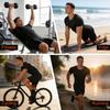Sauna-Anzug für Herren 3 in 1 Ganzkörper-Formformer Taillentrainer Schweißshirt Kurzarm Trainings-Top mit Shorts Schlankmachender Jumpsuit Fitness-Leotard für das Fitnessstudio