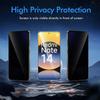 2 pièces Verre trempé clair anti-espion pour Redmi Note 14 13 12S 12 Pro Protection d'écran de confidentialité pour XiaoMi Redmi 15 15C 14C 13 13C 12 12C A3 A4 A5 4G 5G