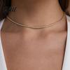 Feminine Neckwear Women Necklace Rhinestone No Pendant Adjustable with Extended