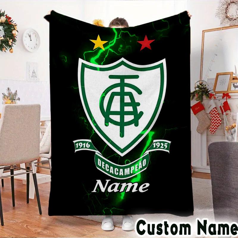 Custom Name Galactic Shield Emblem Throws Blanket Flannel Blankets for Couch Bed Gifts for Men Women Picnic blanket Christmas fan gifts