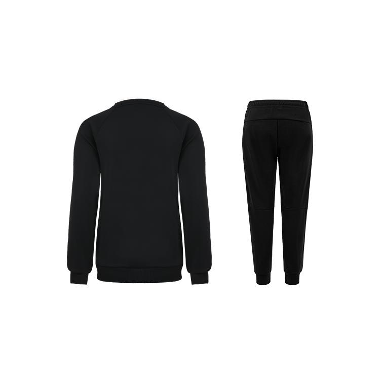 Li-Ning Round Neck Slim Fit Versatile Pullover Sweatshirt And Tapered Pants Casual Set Women Sweatshirt, Pants AWDSD44-1+AKLTC39-1