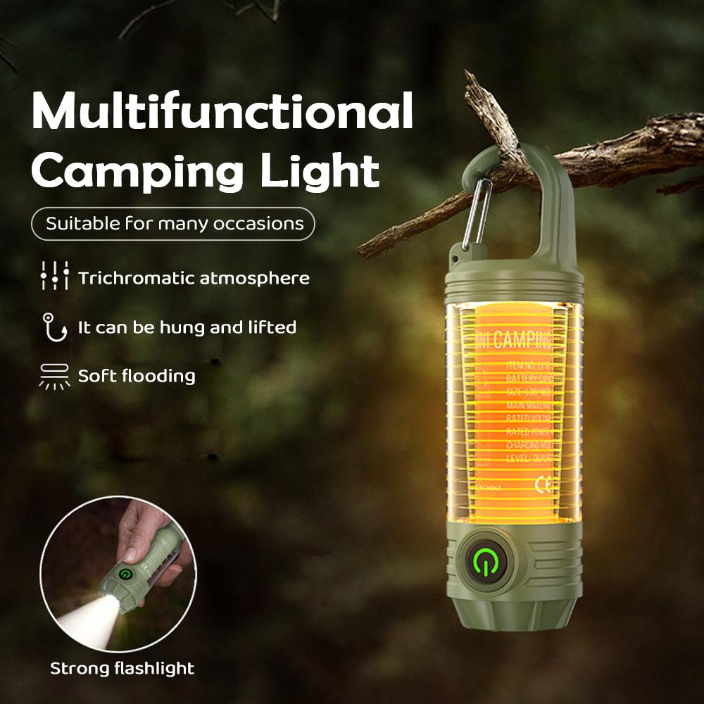 Portable COB Worklight Camping Flashlight 4 Modes Magnetic Rechargeable LED Emergency Repair Camping Torch Light Rotatable Hook