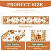 Pumpkin Fall Table Runner, Autumn Thanksgiving Pumpkin Kitchen Dining Table Decoration, Holiday Party Decor, 13x72 Inch