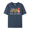 Peace Love Bingo Oversized T Shirt Unisex TShirts Tshirt Loose Graphic Tees New Shirts And TShirts Luxury Clothing