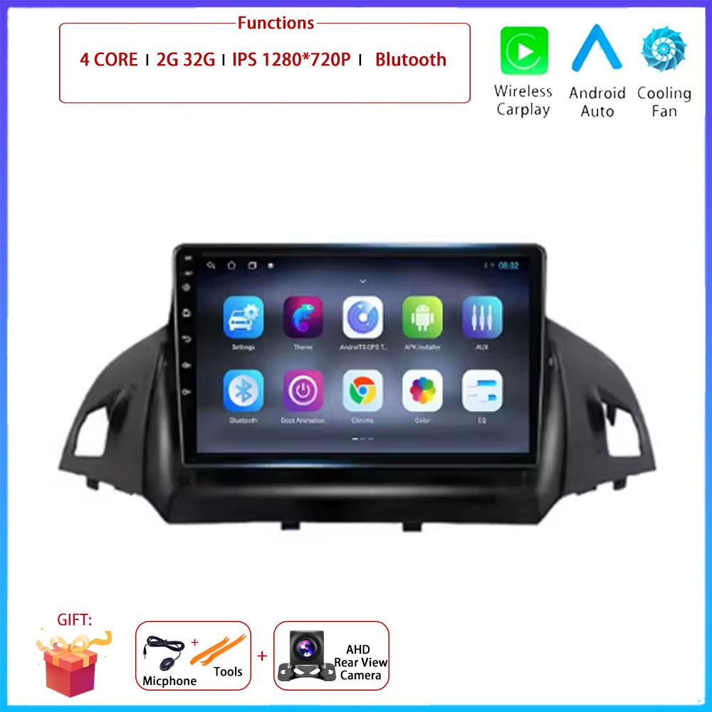 For FORD C-MAX KUGA 2 ESCAPE 3 2012 - 2019 Car Android Carplay Auto Radio Navigation GPS Multimedia Video 4G AMI Android Auto