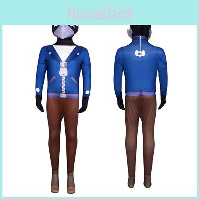 Unisex Halloween Brawl Stars Cosplay Kostüm Jumpsuit mit leuchtenden Farben und bequemer Passform