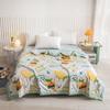 Funny Cartoon Bear Quilt Cotton Summer Air Conditioning Quilted Quilt Soft Skin-friendly Breathable Multifunction Thin Blanket
