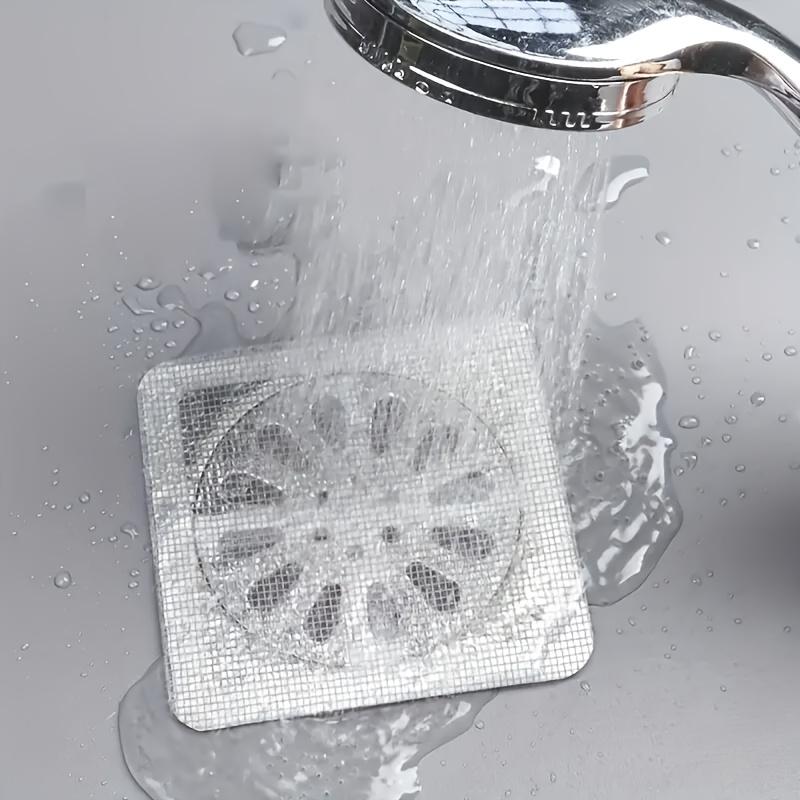 18pcs Bathroom Hair Filter Hair Screen Toilet Sewer Filter Kitchen Anti-Clogging Anti-Insect Self-Adhesive Floor Drain Sticker.