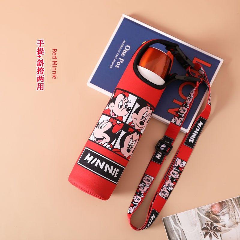 Baihui 500ml Large-Capacity Thermos Cup Cover for Adults, Portable Hand-Held Cross-Body Protective Cover, Anti-Fall