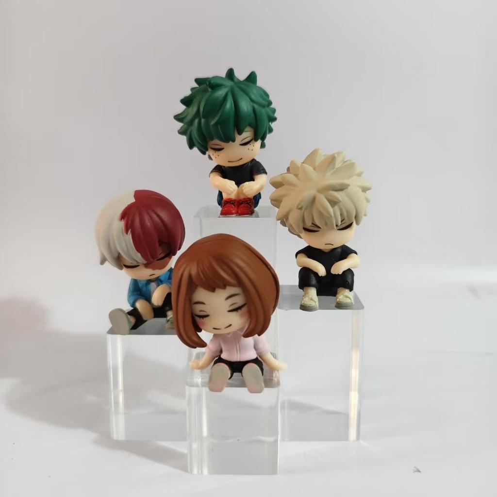4 Stück/Set My Hero Academia Niedliche Schlafende PVC Action-Figuren Spielzeug