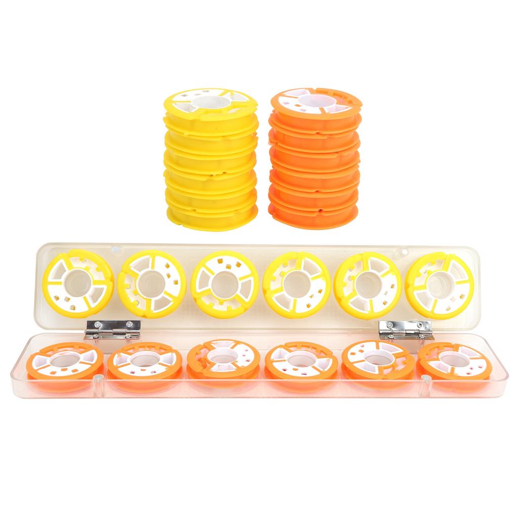 2 Box 8?Achse12?Achse Angelschnur Wickelbrett Aufbewahrungsspule Hauptachse Spulenbox12?Achse