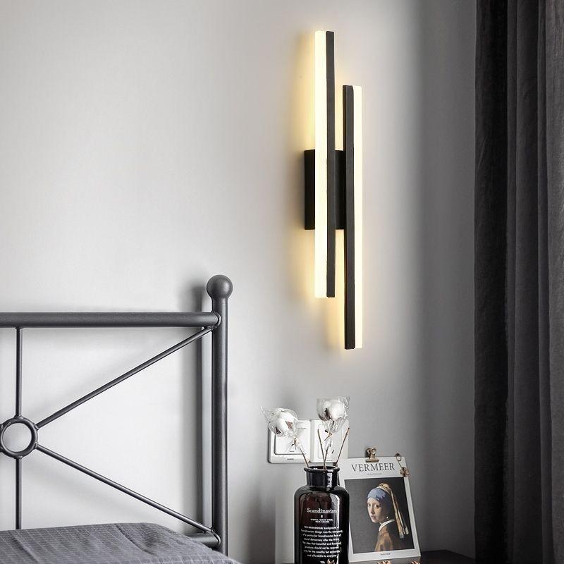 Modern Minimalist Acrylic Long Strip Wall Lamp for Bedroom