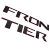 For   Frontier 3D Black Red Rear Tailgate ert Letters Emblems