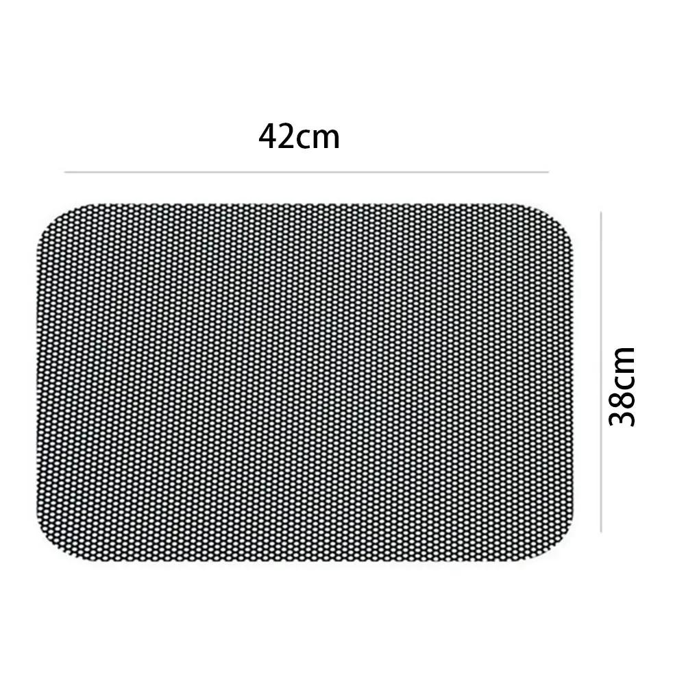 1/2Pcs DIY Car Stickers  42x38cmSun Shades Sun Protection Window Cover Black PVC Sunshade Side Window Shield with Small Holes