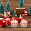 12 Stück DIY durchsichtige Kunststoff-Schneekugeln Schraubverschlüsse Füllbare Wasserkugeln Perfekte Winterurlaubsdekoration Bastelset für Kinder Erwachsene