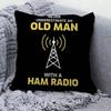 Licensed H-Ham Retro Radio Cushion Cover Pillowcase Upholstery Sofa Throw Pillow Home Decor Pillowcas