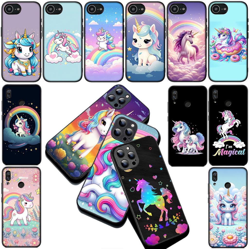 Unicorn Horse Comics Silicone Cover for Huawei P30 P20 Mate 20 Lite Pro Y9 Y7 Y6P Y7A 2019 Y9A P Smart Coque Phone Case