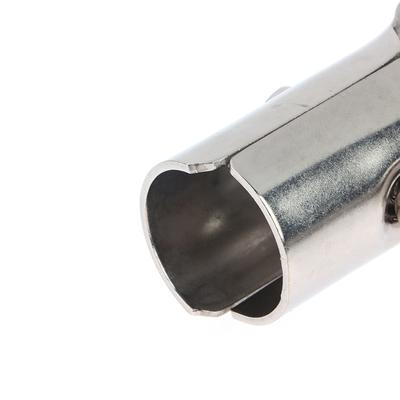 Conector de tubo de acero inoxidable de 25 mm, piezas fijas, junta de varilla de rejilla de ventilación de aterrizaje