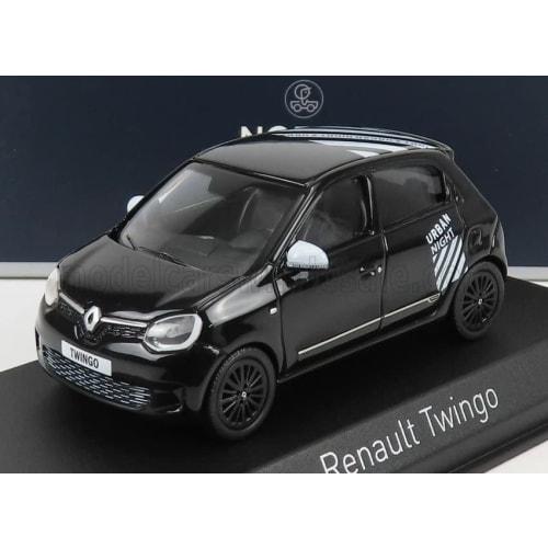NOREV Renault Twingo 1/43 Scale Diecast Model Car, Renault TWINGO URBAN NIGHT 2021 (Black)
