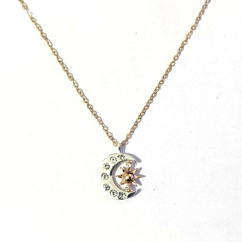 Pretty Celestial Sun Star Moon Necklaces Best Friends Gift