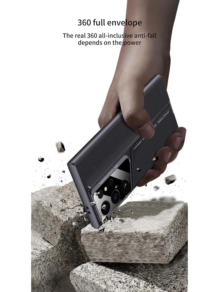Samsung S24 Ultra/S23 Ultra Blade Leather Drop-Proof Phone Case