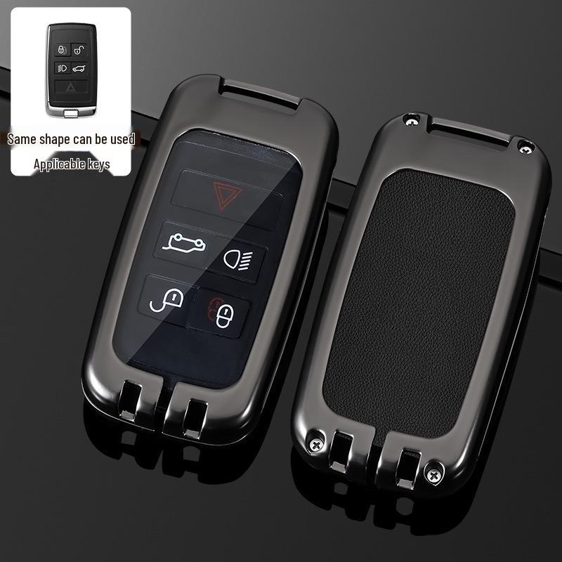 Land Rover Key Case for Range Rover, Defender, Velar, Evoque, Discovery 4, Freelander, and Discovery 5 - Metal Car Key Bag.