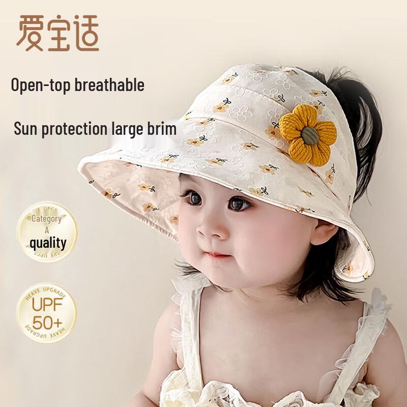 Aiboshi Baby Girl Wide Brim Summer Sun Hat