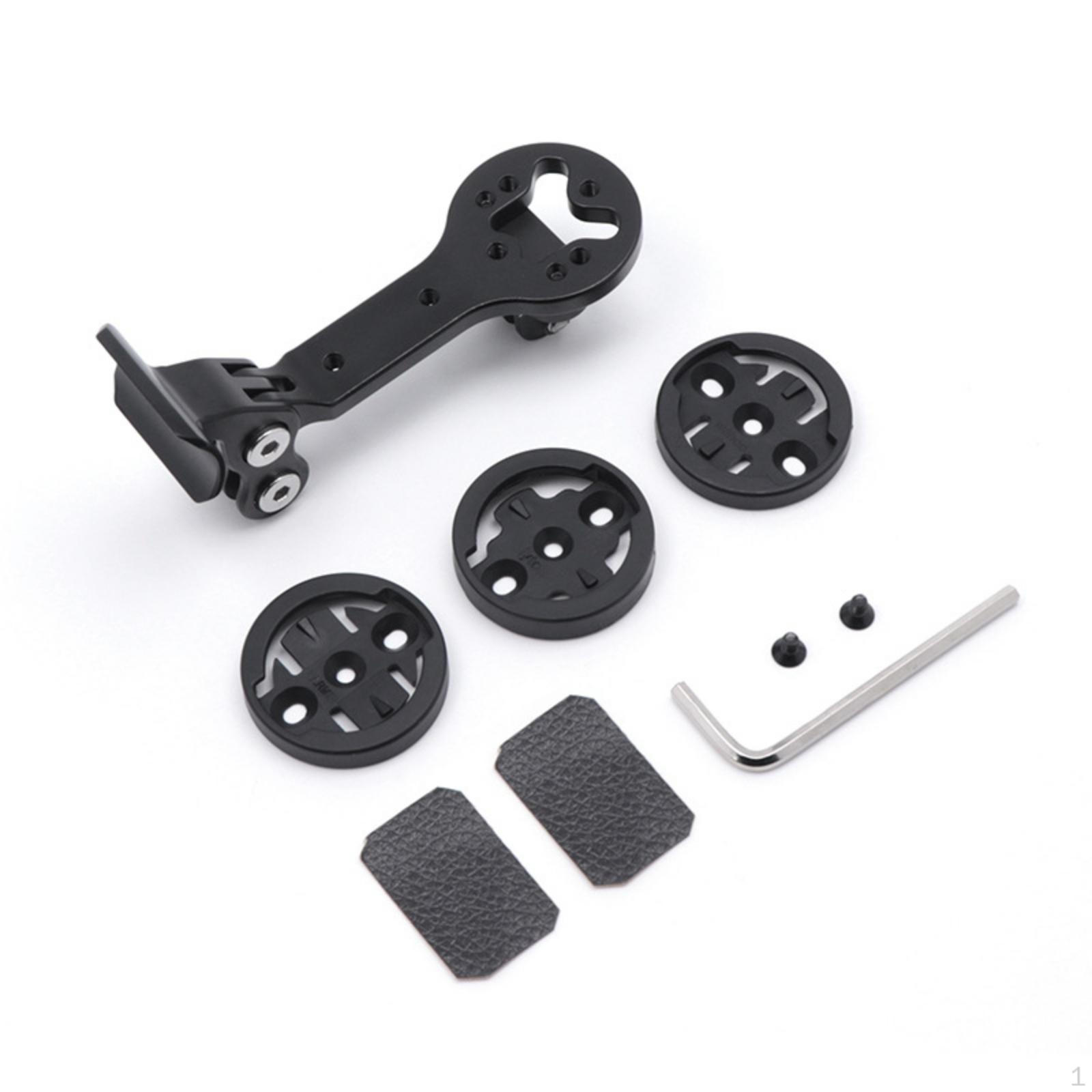 Cycle Handlebar Mount Extension Matte Black with Hex Key Vibration Resistant for