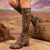 Autumn and winter new British style versatile boots belt buckle thick heel thin boots trendy high heel elastic boots