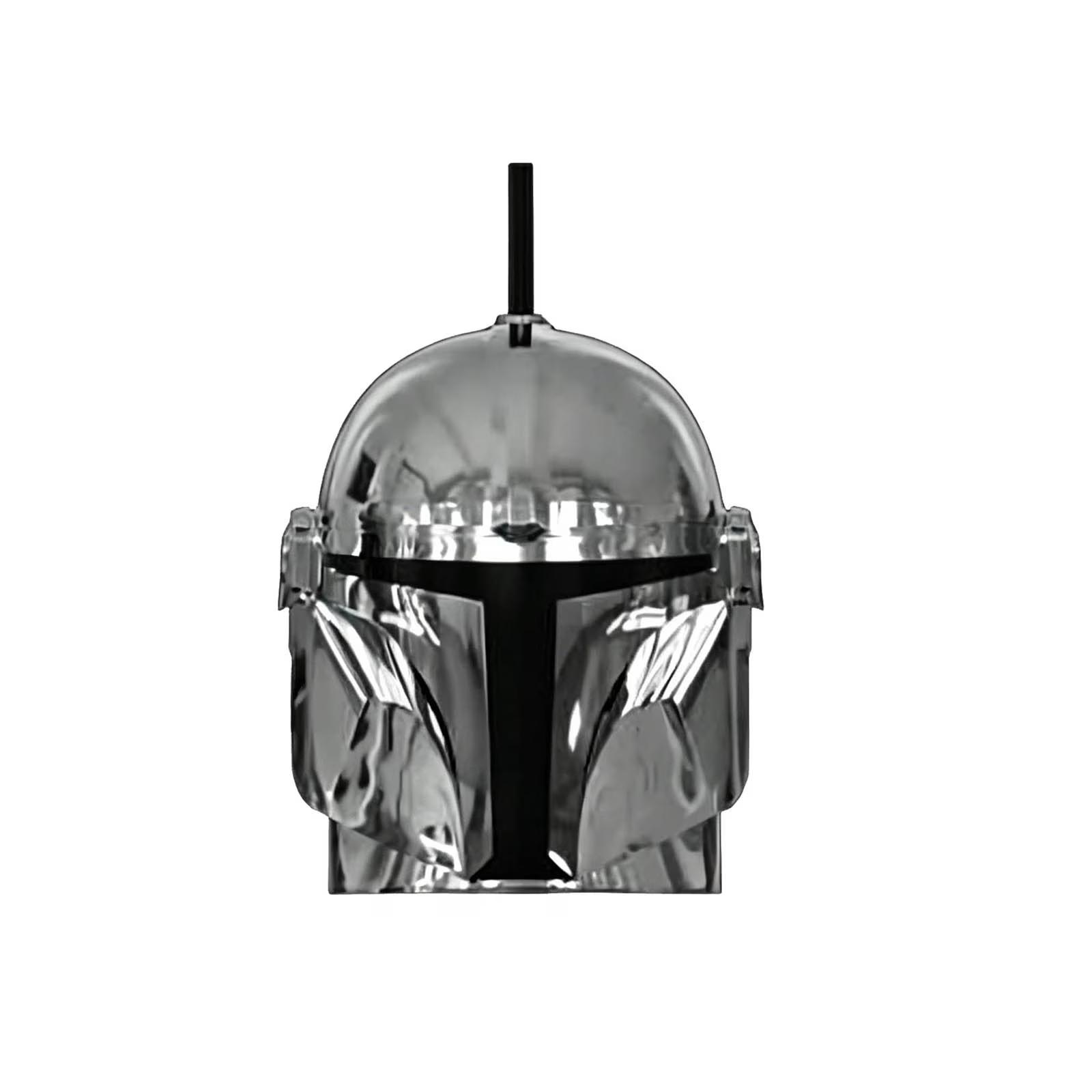 

32oz Mandalorian Helmet Cup, Helmet Cup With Removable Straw, Perfect Gift For Movie Fans ONE SIZE