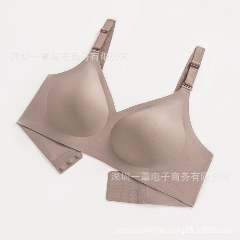 Women S Plus Size Thin Wireless Push Up Seamless Comfort Bra