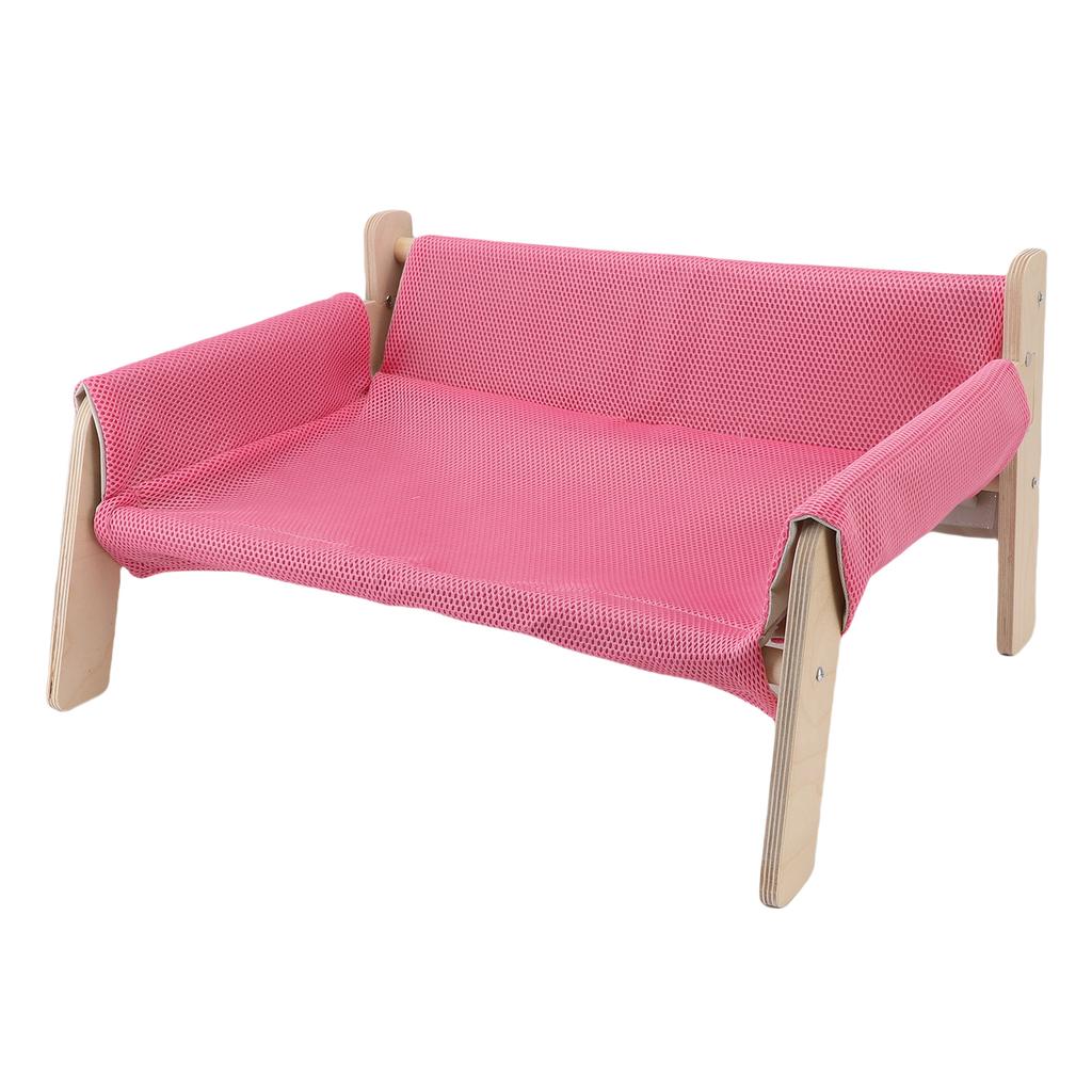 Elevated Cat Couch Wood Structure Stable Support Relaxing Strong Load Capacity Cat Sofa Bed for Home