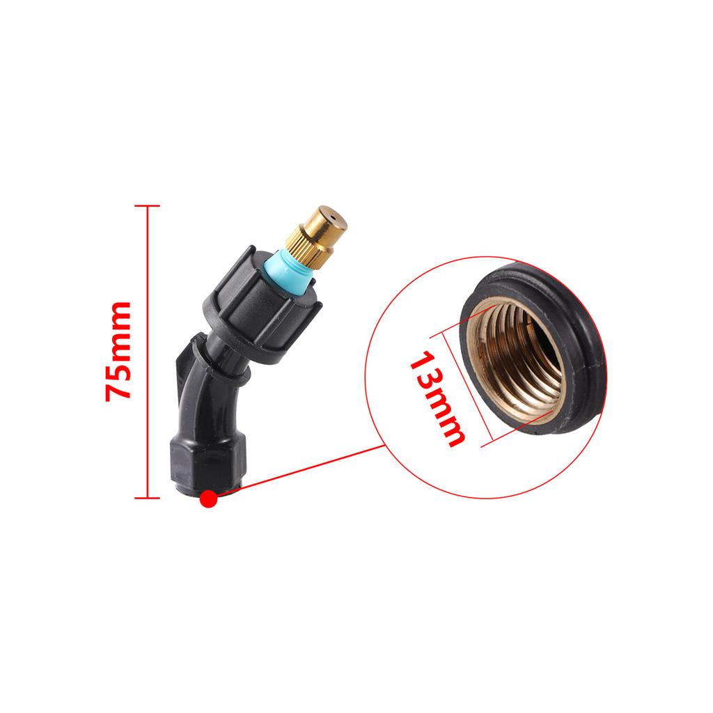 Electric Sprayer Atomizing Nozzle and Filter Joint 1/4" Female Thread Orchard Farmland Wind-Proof Pesticide Sprayer Heads 5Pcs