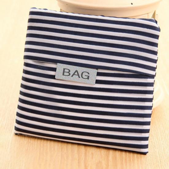 Reusable Shopping Bag Foldable Stars Stripes Washable Pouch for Oxford Fabric Grocery Tote Camping Commuting Picnic