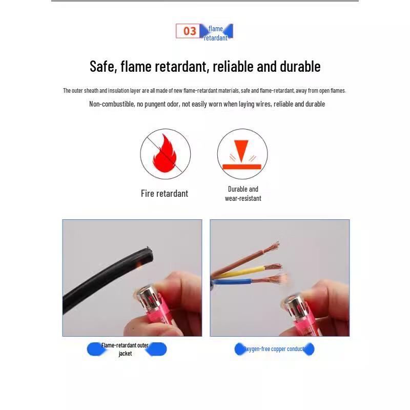 Xinchaopin Pure Copper RVV Sheathed Cable