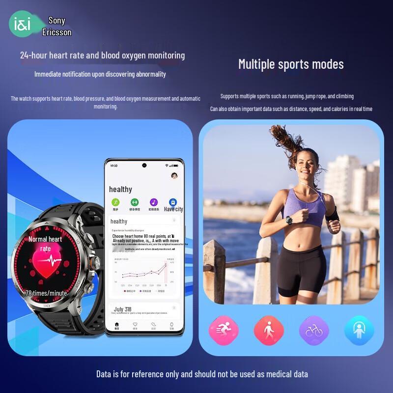 Saiai H99 4G Android Smartwatch with Rotating Camera (CN Version)