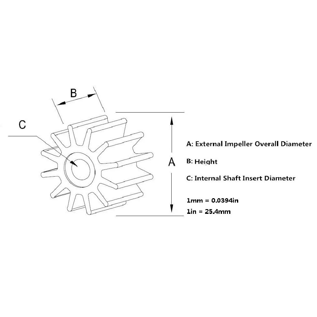 19210-ZW9-A31 500348 Boat Engine Water Pump Impeller for HD 8HP 9.9HP Outboard Motors