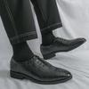 Fashion All-match Flats Fashion Oxfords Shoes Men Luxury Brand Lace-Up Male Comfortable Casual Shoe Leather Male Outdoor Walking Shoes